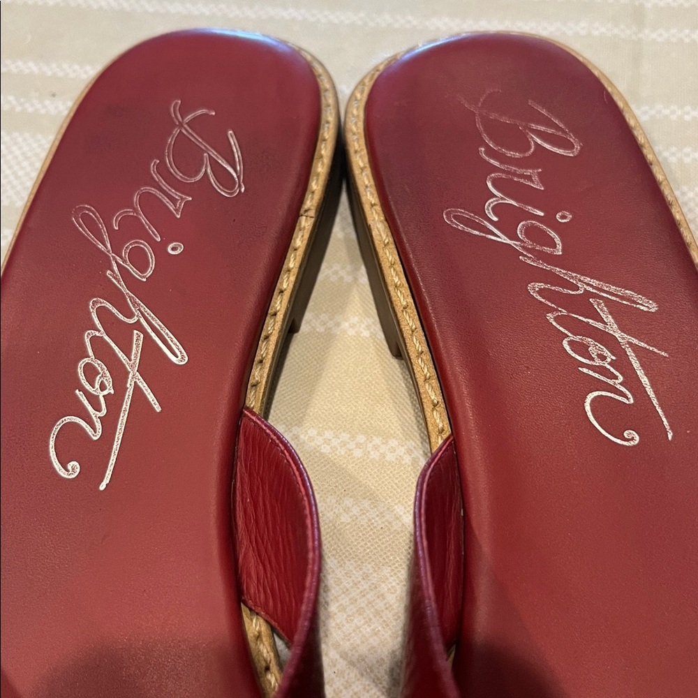 Brighton Orla 4 Red Heart Embellished Leather Sandals size 10 women’s - Picture 3 of 7